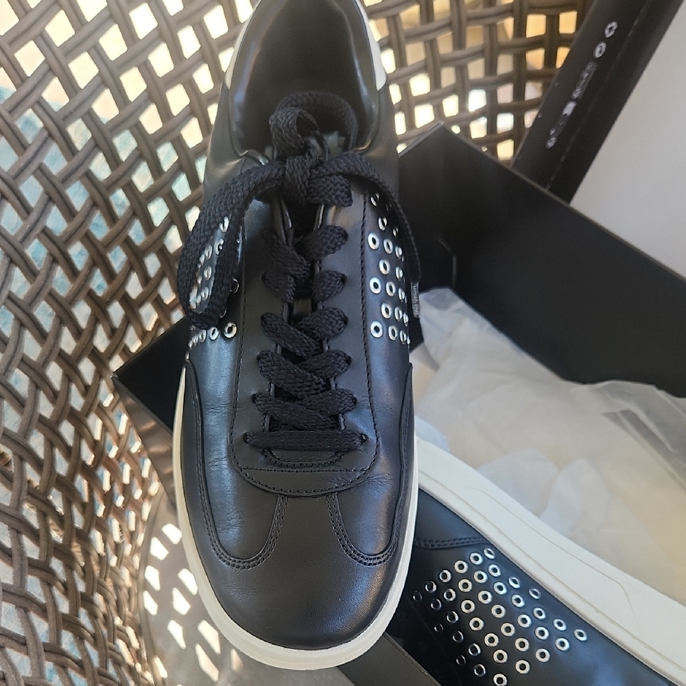 MICHAEL Michael Kors Black Sneakers with Silver Accents